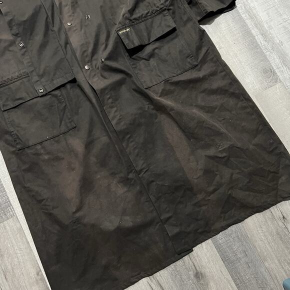 Vintage Bushtrader Waxed Canvas Cotton Duster Riding Men's Outdoor Jacket 3XL - Picture 5 of 6